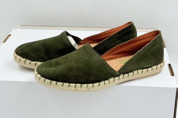 Espadryle damskie skórzane Natural  sense zielone R.37 NA64G