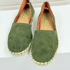 Espadryle damskie skórzane Natural  sense zielone R.37 NA64G