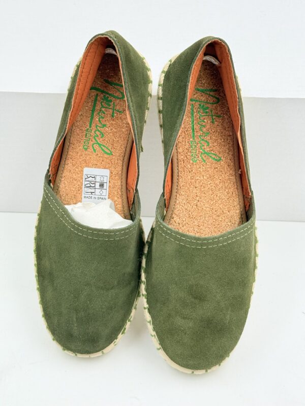 Espadryle damskie skórzane Natural  sense zielone R.37 NA64G