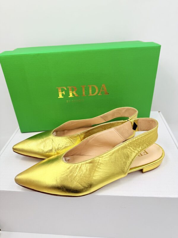 Buty FRIDA by SCHOTT & BRINCK balerinki damskie złote  R.37 FR74G