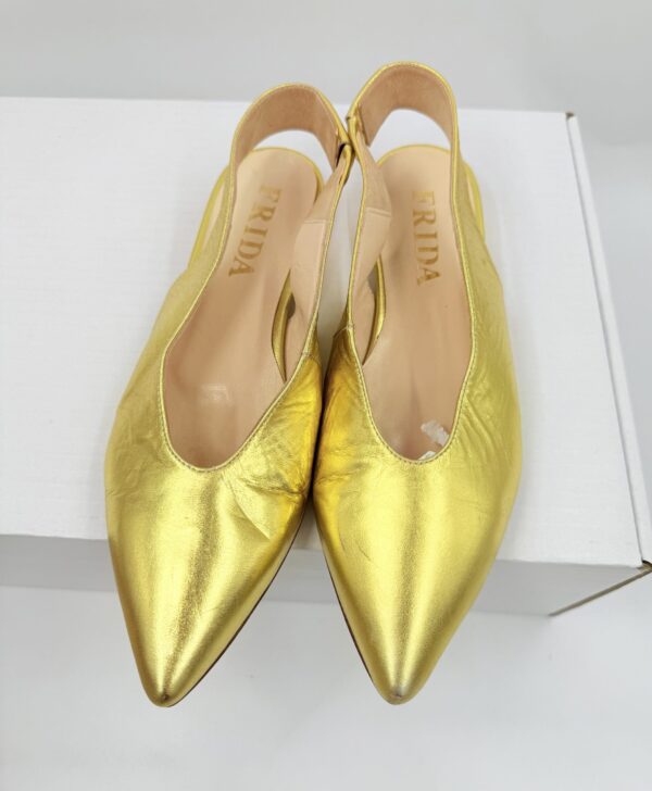 Buty FRIDA by SCHOTT & BRINCK balerinki damskie złote  R.37 FR74G
