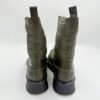 Zimowe botki khaki skóra + materiał FRIDA | Ciepłe i stylowe! R.40 FR52H