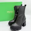 Buty Frida SCHOTT & botki na masywnym słupku R.39 FR63G