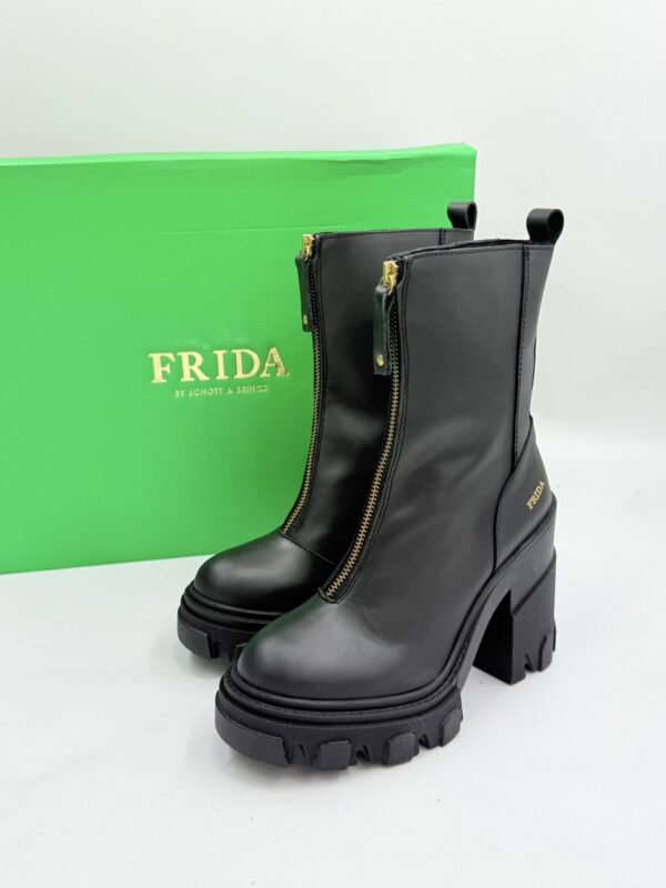 Buty Frida SCHOTT & botki na masywnym słupku R.39 FR63G