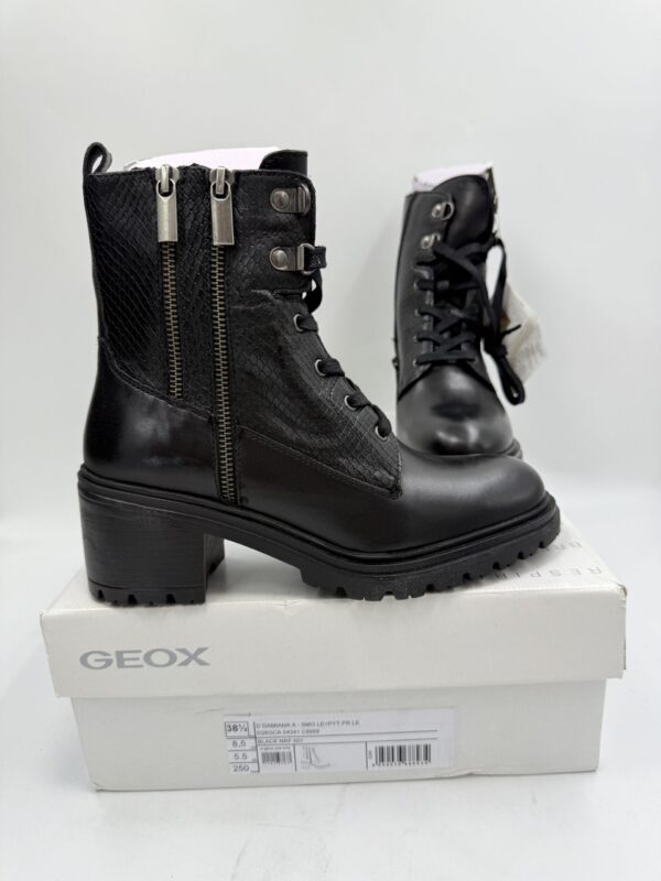 Skórzane kozaki Geox Damiana A czarne R.38,5 GE74G