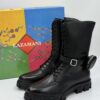 Stylowe kozaki damskie Lazamani czarne z saszetką R.40 LA64G