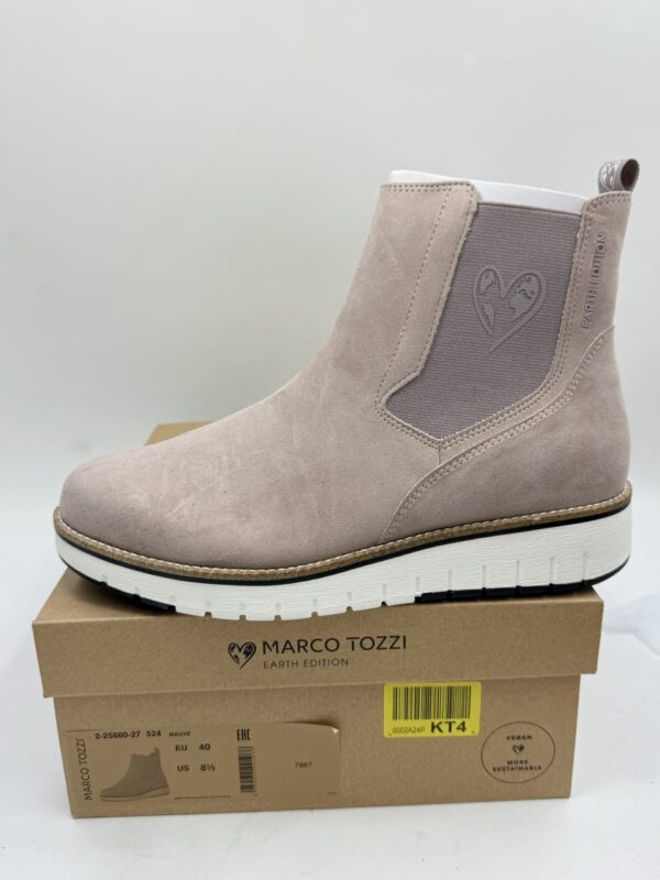 Beżowe nude botki damskie Marco Tozzi EARTH EDITION R.40 MA40Z