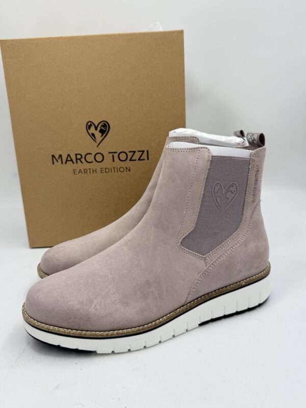 Beżowe nude botki damskie Marco Tozzi EARTH EDITION R.40 MA40Z